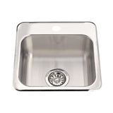 Steel Queen Drop-In 1-Hole Stainless Steel Sink, 15x15-in Y1B3 - product image 1