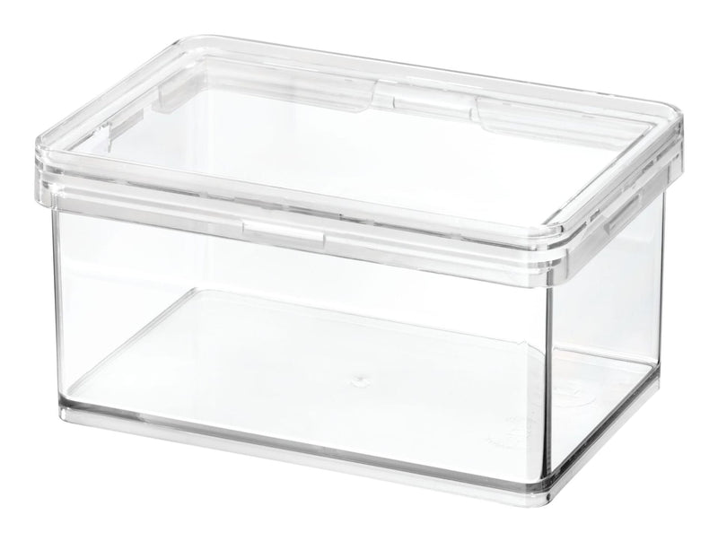 The Home Edit by iDESIGN Clear Stackable Small Canister with Air Tight Lid, 0.47-L C2L2