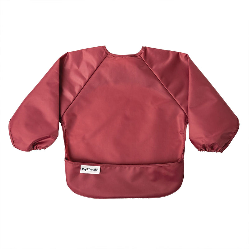 Twinkle Mess-Proof Apron Bibs, Rose Burgundy, 2-pk J3D9