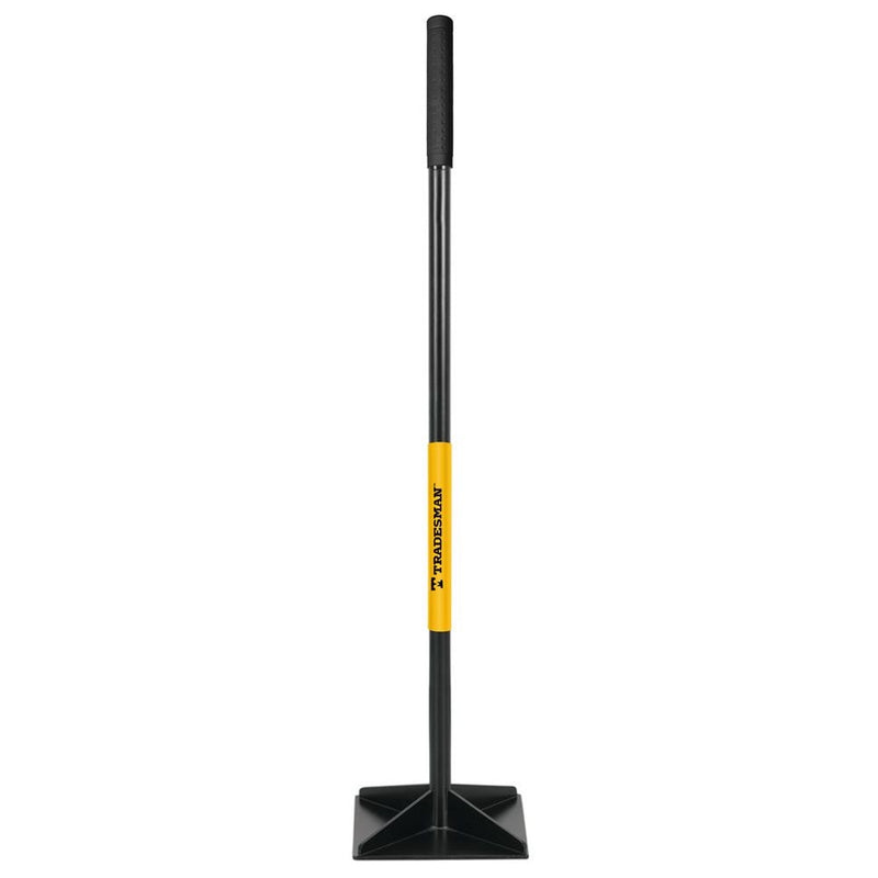 Steel Leveling Garden Tamper with Rubber Grip, 10-in x 10-in Q9Y1