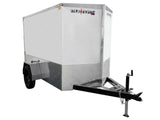 5 x 8-ft Enclosed Trailer with Ramp Door, White Q0J7 - product image 1