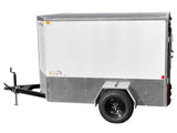 5 x 8-ft Enclosed Trailer with Ramp Door, White Q0J7 - product image 2