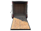 5 x 8-ft Enclosed Trailer with Ramp Door, White Q0J7 - product image 3
