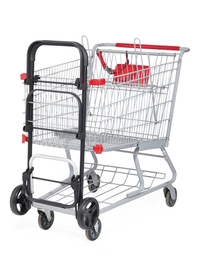 Type A Thermal 2-Bag Shopping Cart with Comfort Grip Handle L7J6