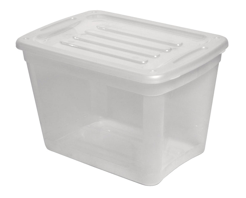 type A Transparent Stackable Storage Box with Lid, 39-L U0J7