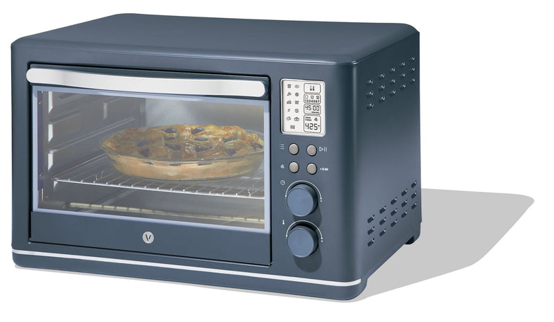 Digital Multi-Functional Air Fryer Toaster Oven with 11 Pre-Set Functions, Bluefin, 6-Slices I2V9