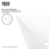 Hibiscus MatteStone White Bathroom Sink/Basin Set with Niko Faucet and Square Composite Vessel Y6G0 - product image 3