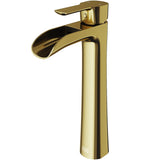 Niko Single Handle Single-Hole Bathroom Vessel Faucet in Matte Brushed Gold U4F1 - product image 1