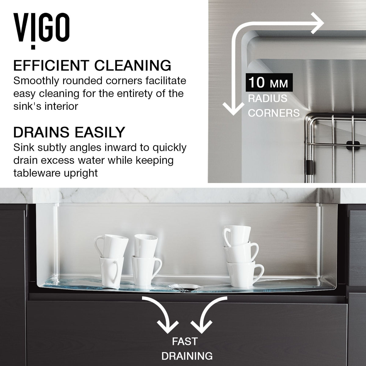 Oxford Single Farmhouse Kitchen Sink, 36-in x 21-in H9W5 - product image 2