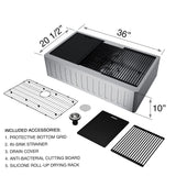 Oxford Single Farmhouse Kitchen Sink, 36-in x 21-in H9W5 - product image 3