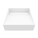 Starr Modern MatteStone 15x15-in Deep White Bathroom Sink/Basin with Square Vessel K0R1 - product image 1