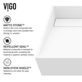 Starr Modern MatteStone 15x15-in Deep White Bathroom Sink/Basin with Square Vessel K0R1 - product image 5