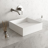 Starr Modern MatteStone 15x15-in Deep White Bathroom Sink/Basin with Square Vessel K0R1 - product image 6