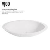 Wisteria White Bathroom Sink Set with Matte Black Olus Faucet R3T6 - product image 4