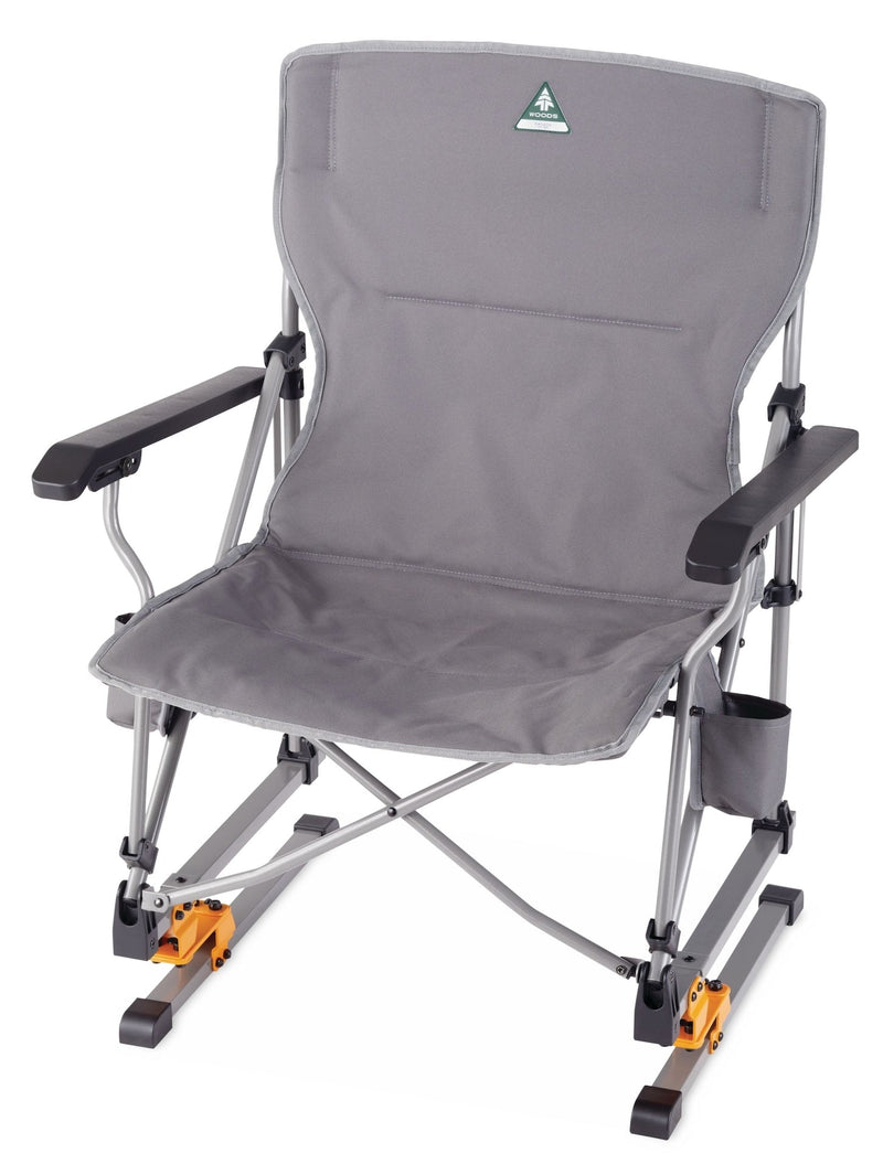 Bonavista Folding Camp Rocker Chair, Grey L3S6