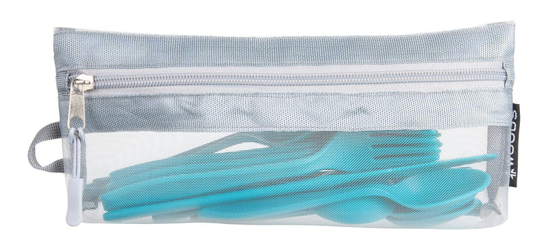 Reusable BPA-Free Plastic Camp Cutlery Set, 16-pc H2V7