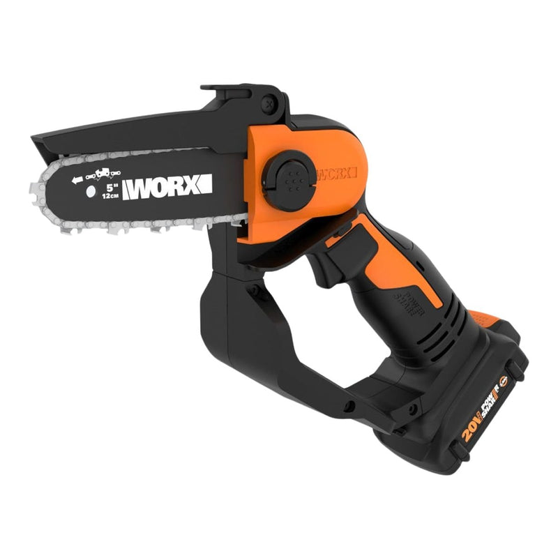 WG324 20V Power Share Cordless Pruningsaw, Battery & Charger Included, 5-in L7S5